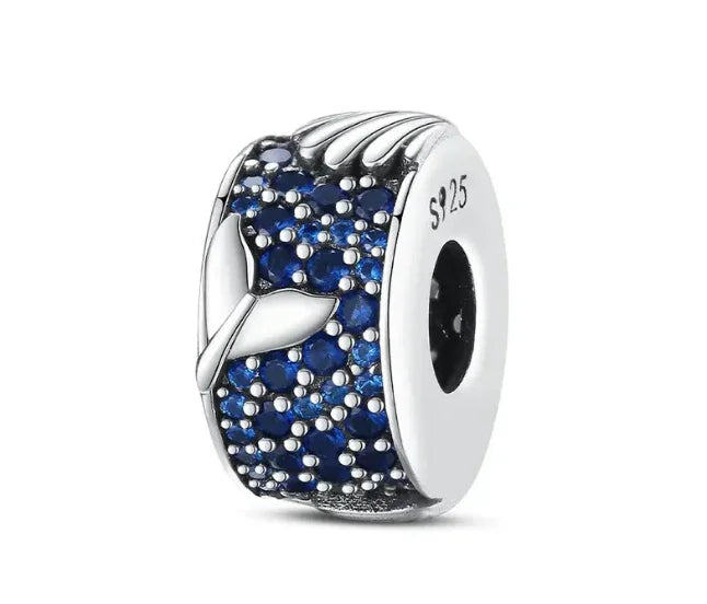 Charm de sirena azul