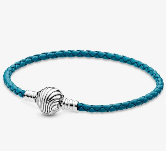 Pulsera de concha azul