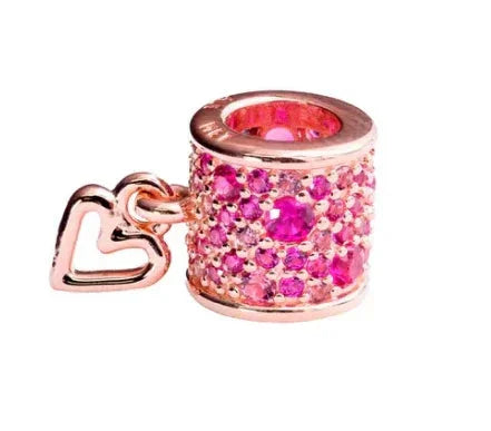 Berloque Crystal Heart